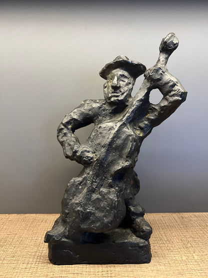 Emmanuel Mane-Katz | Kontrabosininkas | Bronza, 1/7, 28.5x16.5x9