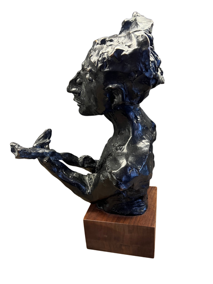 David Aronson | The Violinist | Bronze, 27x19.5x17.5