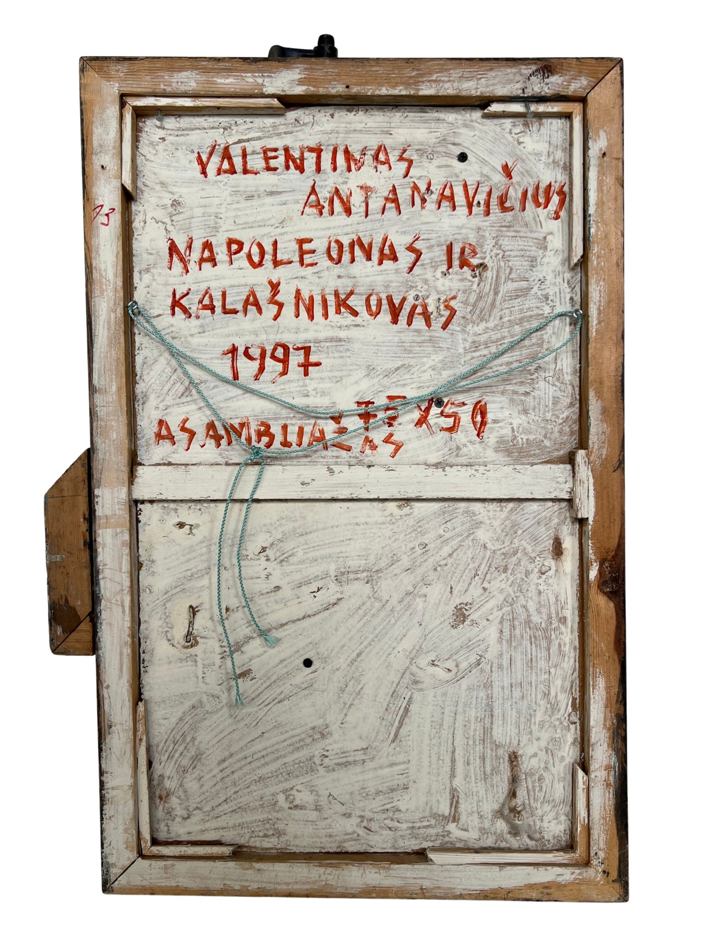 Valentinas Antanavičius | Napoleon and Kalashnikov, 1997 | Assemblage, 75x50