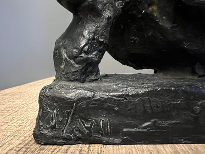 Emmanuel Mane-Katz | Kontrabosininkas | Bronza, 1/7, 28.5x16.5x9