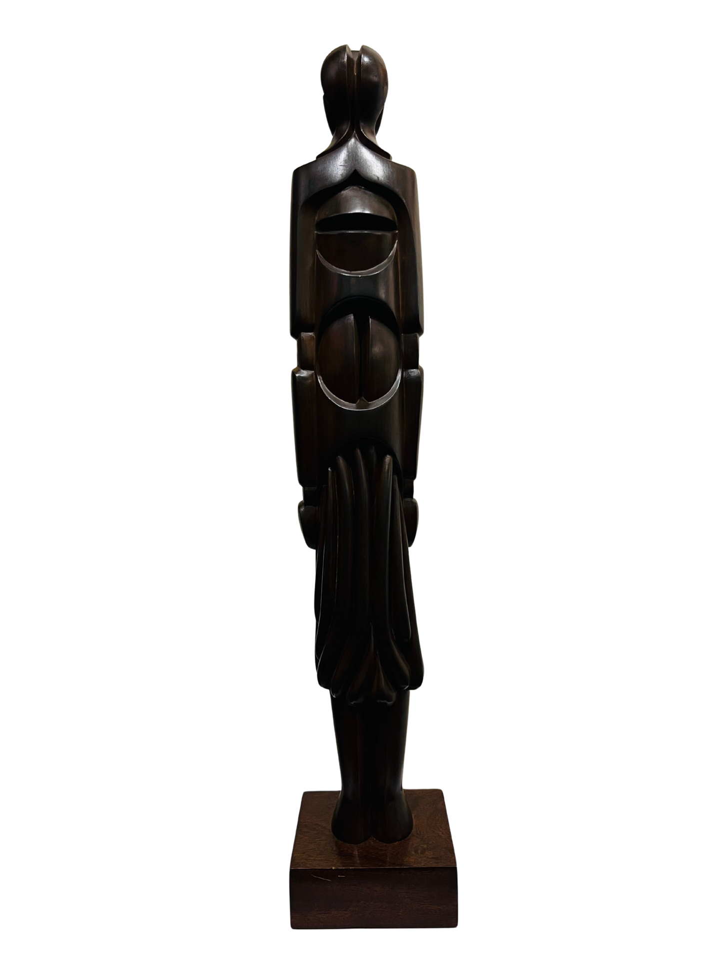Pierre Dedieu (1928-2013, France) | Grande figure drapée | Wood, 64.5x11x7