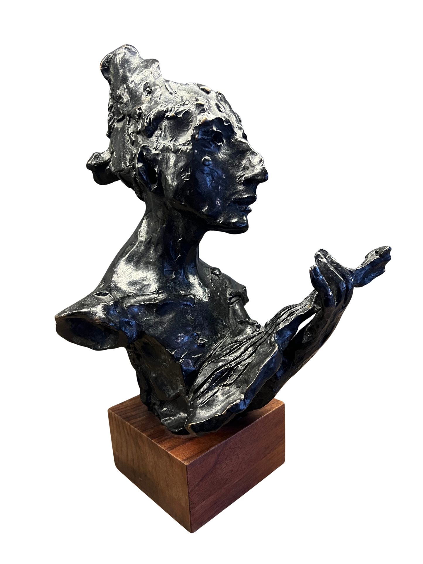 David Aronson | The Violinist | Bronze, 27x19.5x17.5