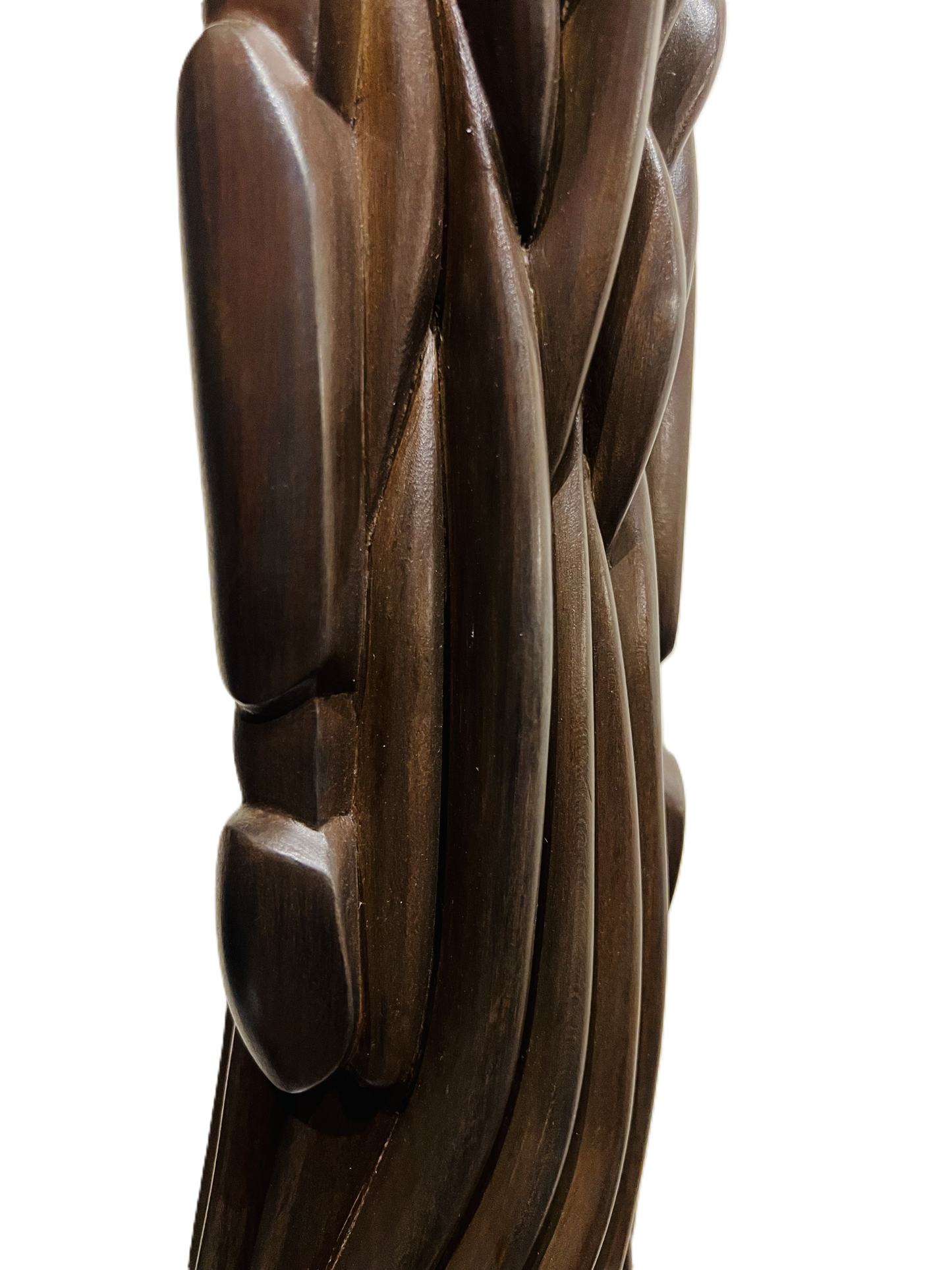 Pierre Dedieu (1928-2013, France) | Grande figure drapée | Wood, 64.5x11x7
