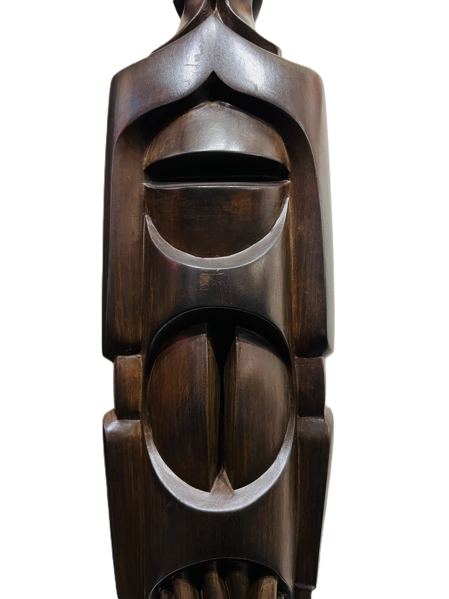 Pierre Dedieu (1928-2013, France) | Grande figure drapée | Wood, 64.5x11x7