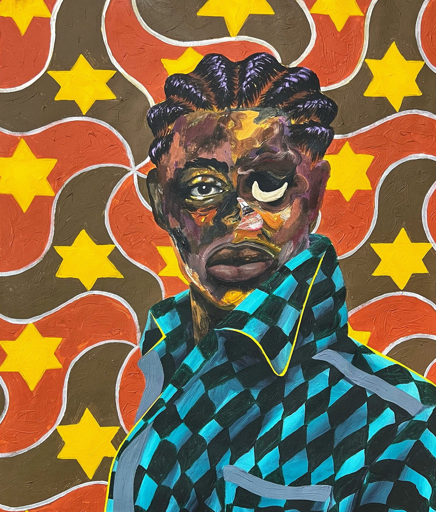 Pabi Daniel | Untitled, 2025 | Acrylic on canvas, 71x61 (74.5x64.5)