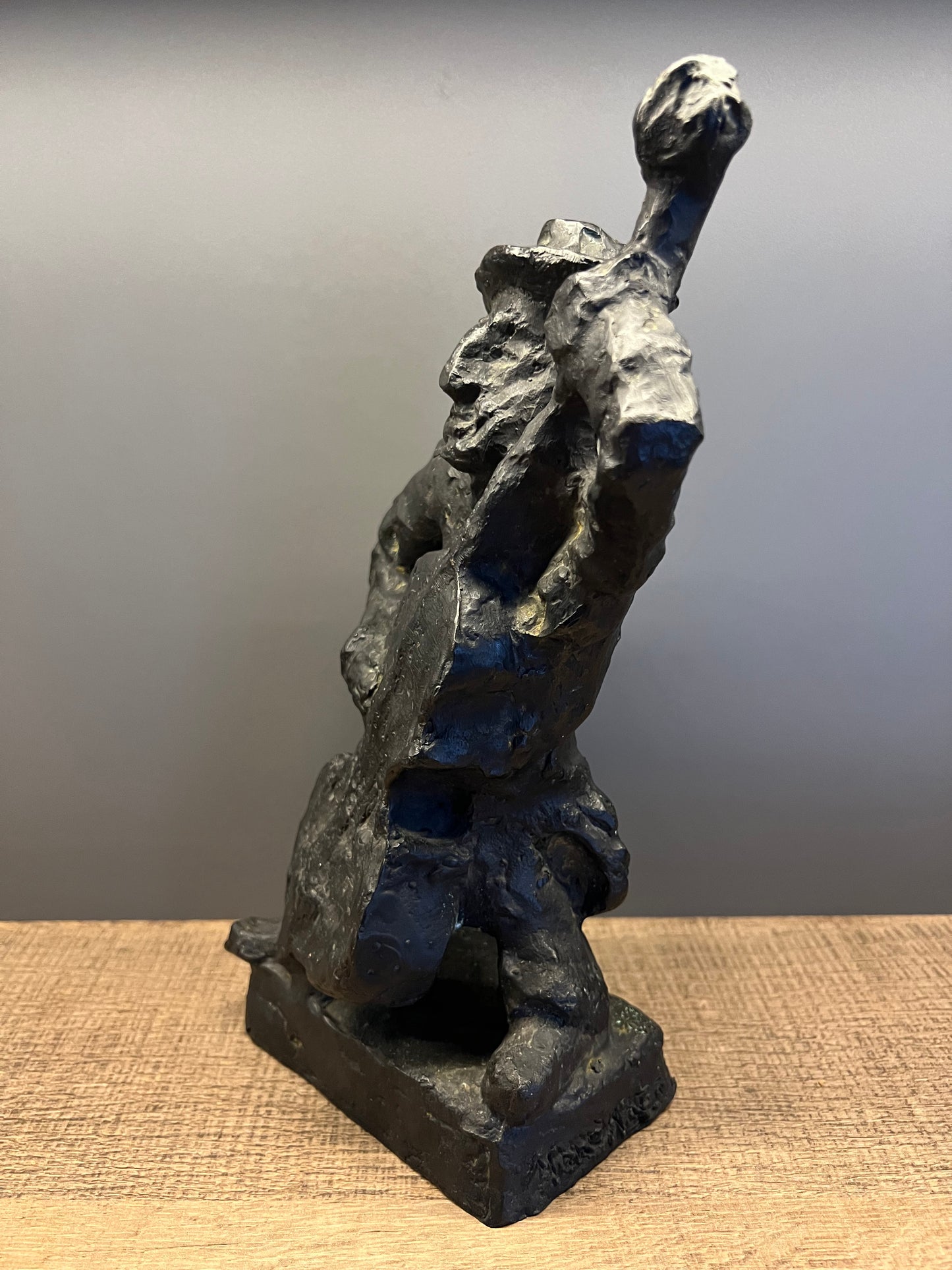 Emmanuel Mane-Katz | Kontrabosininkas | Bronza, 1/7, 28.5x16.5x9