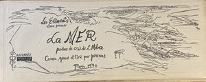 Pranas Gailius<br>Dailininko knyga dėžutėje La Mer / Jūra, 1970<br>linoraižiniai, reljefas, 21x55