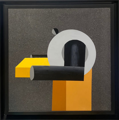 Kpe Innocent (Ghana) | The Generous Give, 2023 | Acrylic on recycled plastic, 60x60 (69x69)