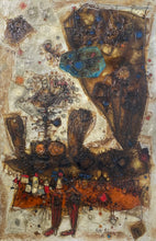 Load image into Gallery viewer, Theo Tobiasse&lt;br&gt;Le coq aux chaussons rouges, 1961 / Gaidelis su raudonomis šlepetėmis&lt;br&gt;Drobė, aliejus, 92x60 (107x76)