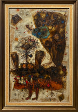 Load image into Gallery viewer, Theo Tobiasse&lt;br&gt;Le coq aux chaussons rouges, 1961 / Gaidelis su raudonomis šlepetėmis&lt;br&gt;Drobė, aliejus, 92x60 (107x76)