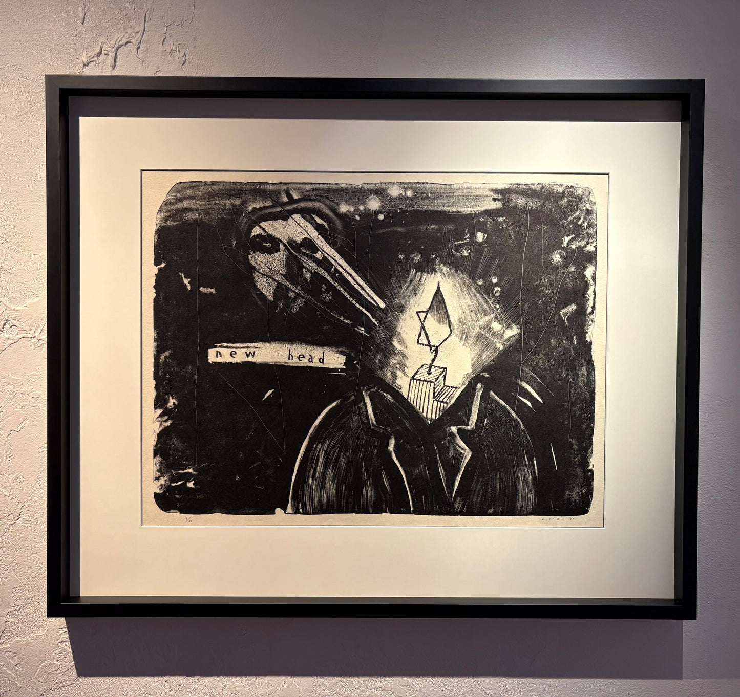 David Lynch (JAV) | New Head, 2017, 16/30  | Litografija, japoniškas pop., 49x65 (77x93x5 cm)