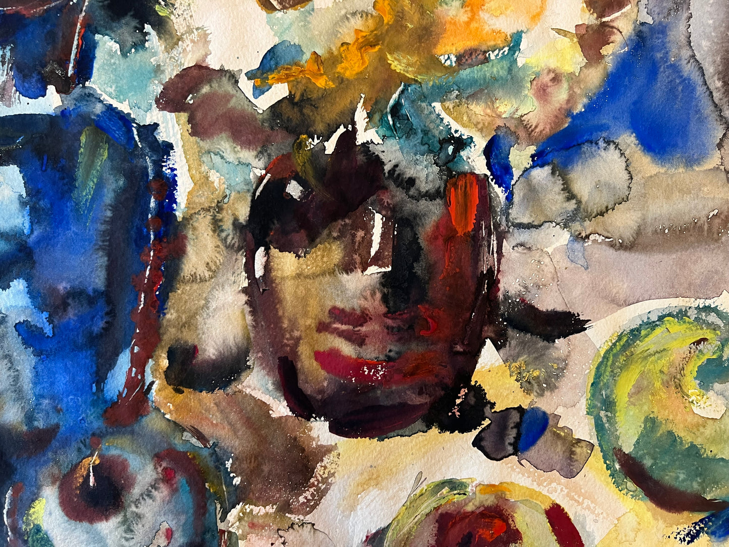 Bronius Murinas | Abstract still life, 1962 |  Watercolor, paper, 48x59.5 (64x76)