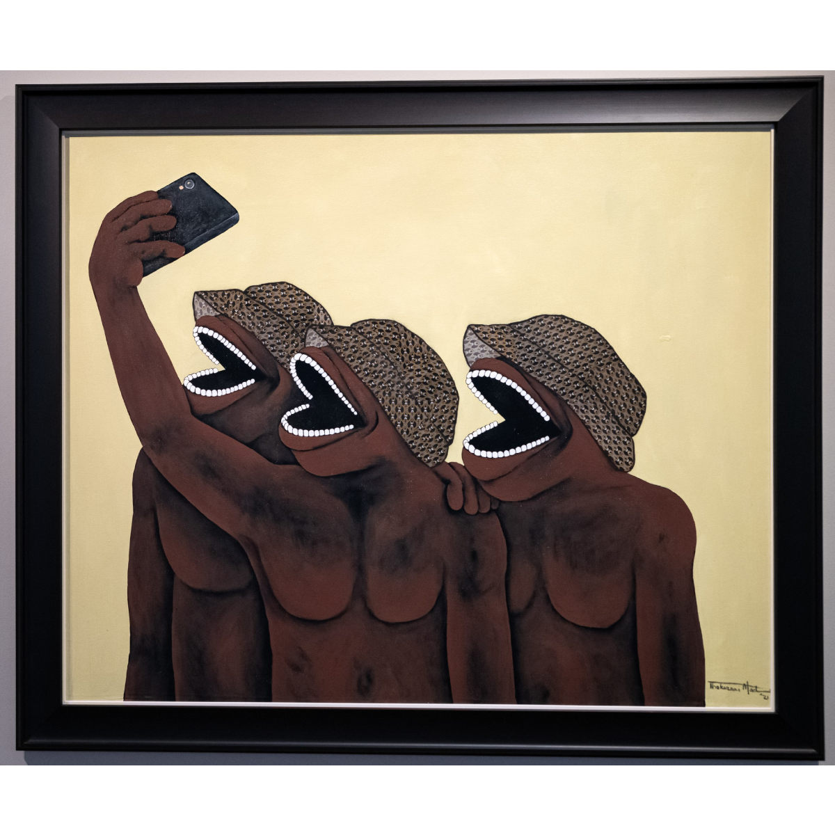 Thokozani Madonsela (South Africa) | Self love II, 2021 | Canvas, acrylic, collage, 120x140 (134x154)