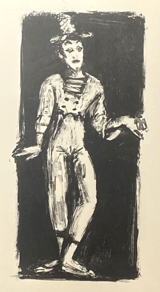 Arbit Blatas | Mimas Marcel Marceau, 1960 | Litografija, 30x13 (52x35)