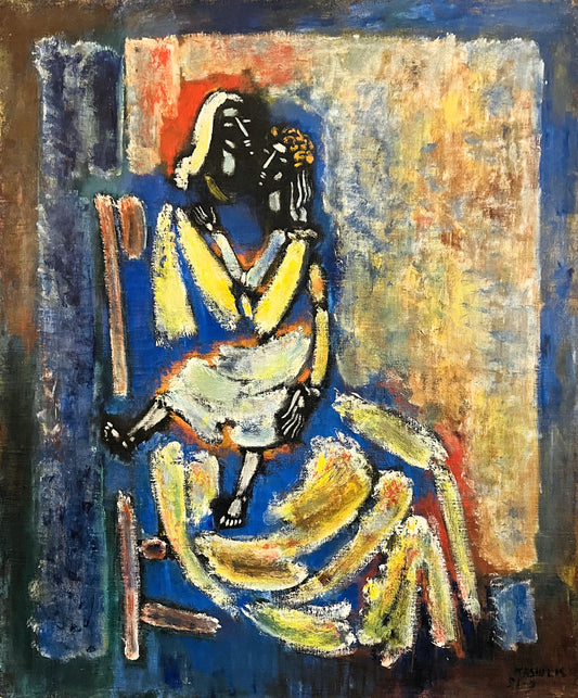 Vytautas Kasiulis | Motina su vaiku, 1951 | Aliejus, drobė, 65x54