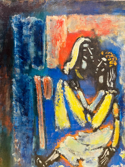 Vytautas Kasiulis | Motina su vaiku, 1951 | Aliejus, drobė, 65x54