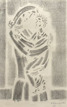Load image into Gallery viewer, Vytautas Kasiulis | Motina su vaiku, 1953 | Litografija, 1/19, 32x21 (55x42)