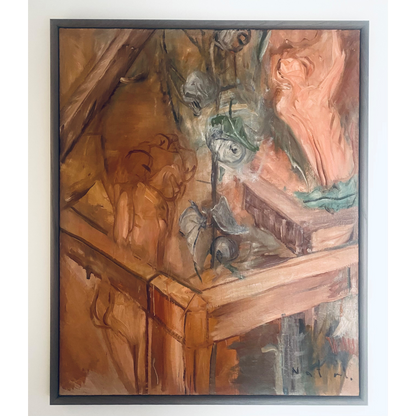 Henrikas Natalevičius | Attic, 2009 | Oil on canvas, 110x90 (115x95)