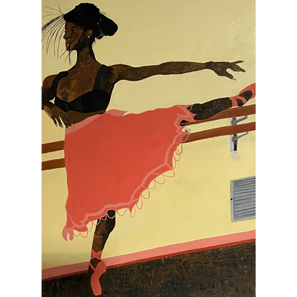 Oscar Quarshie Nelson (Ghana) | True Self, 2021 | Oil, acrylic, thread, canvas, 181×134 (193x146)