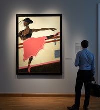 Load image into Gallery viewer, Oscar Quarshie Nelson (Gana)&lt;br&gt;True Self, 2021&lt;br&gt;Aliejus, akrilas, siūlai, drobė, 181×134 (193x146)
