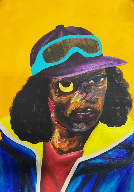 Pabi Daniel | Jaunuolis, 2025 | Akrilas, popierius, 42x30 (45x33)