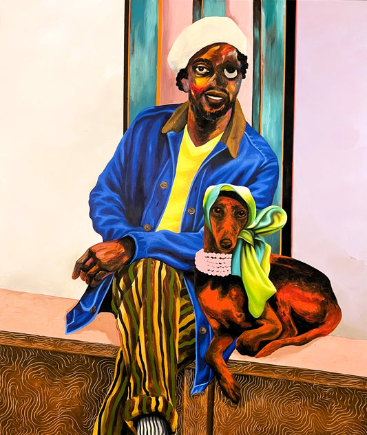 Pabi Daniel | Engulfed in Her Own Style, 2025 | Akrilas, drobė, 126x107