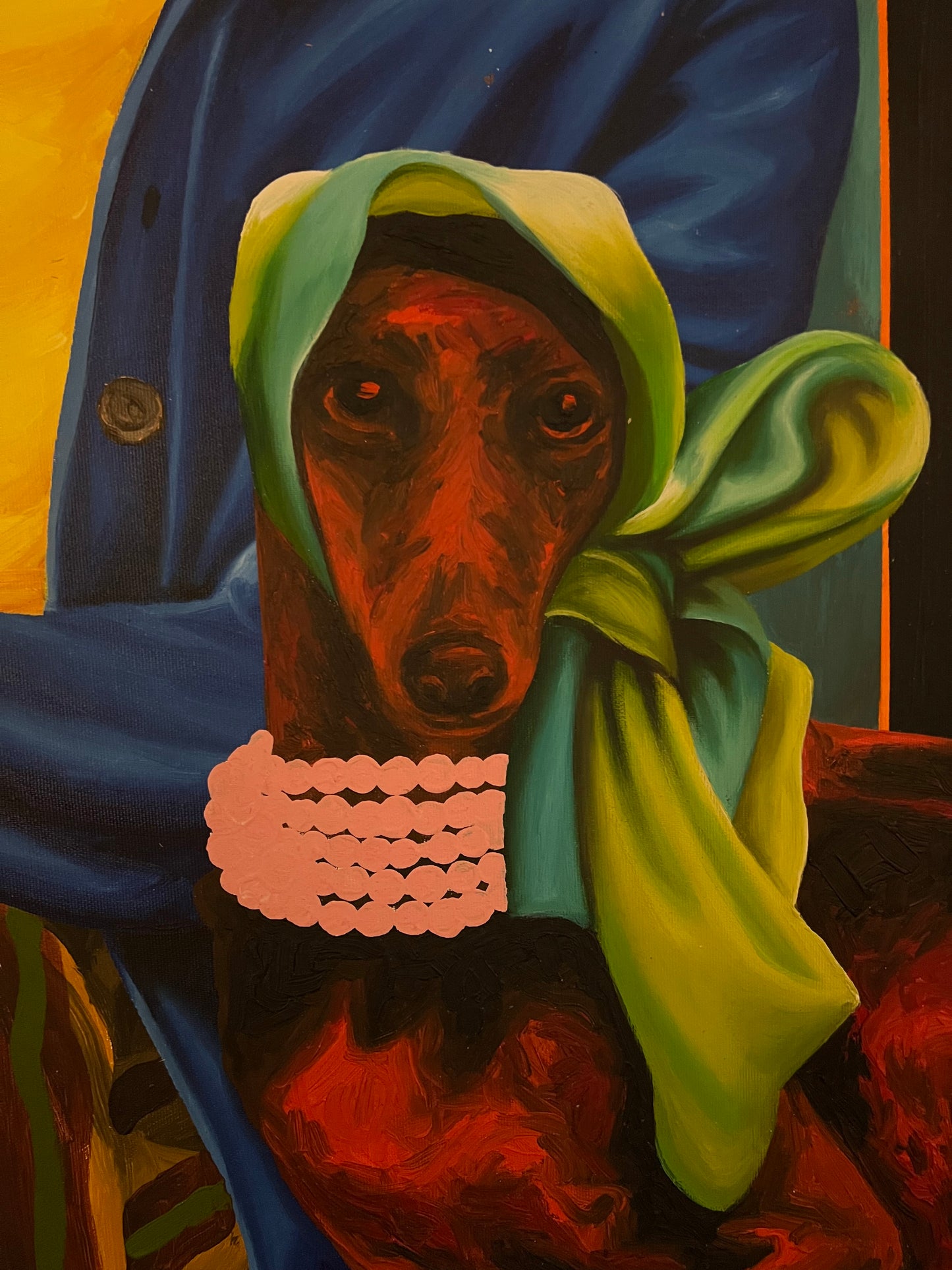 Pabi Daniel | Engulfed in Her Own Style, 2025 | Akrilas, drobė, 126x107