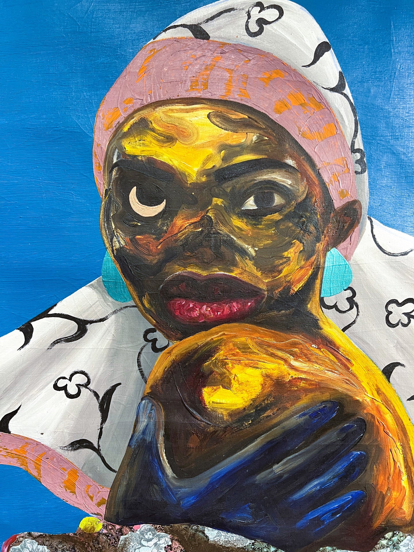 Pabi Daniel | Feeling Styled Up I, 2024 | Aliejus, akrilas, drobė, 87.6x81.3 (91.5x85)