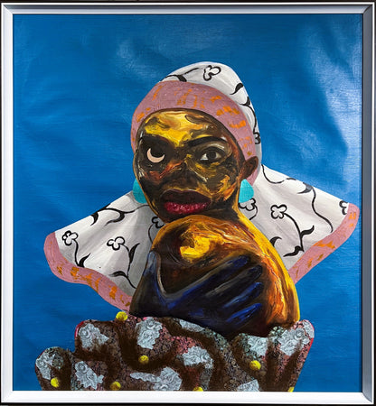 Pabi Daniel | Feeling Styled Up I, 2024 | Aliejus, akrilas, drobė, 87.6x81.3 (91.5x85)