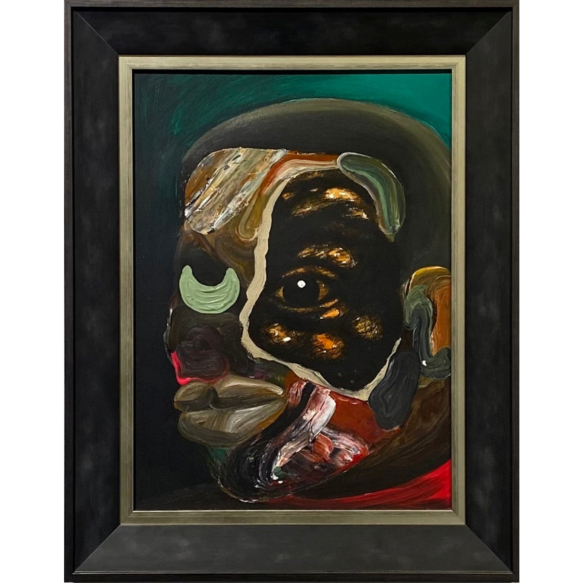 PABI DANIEL (Gana) | Be pav., 2023 | Aliejus, akrilas, popierius, 38x28