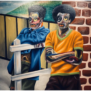 PABI DANIEL (Ghana) | We Have Sprung, 2023 | Acrylic on canvas, 147x147