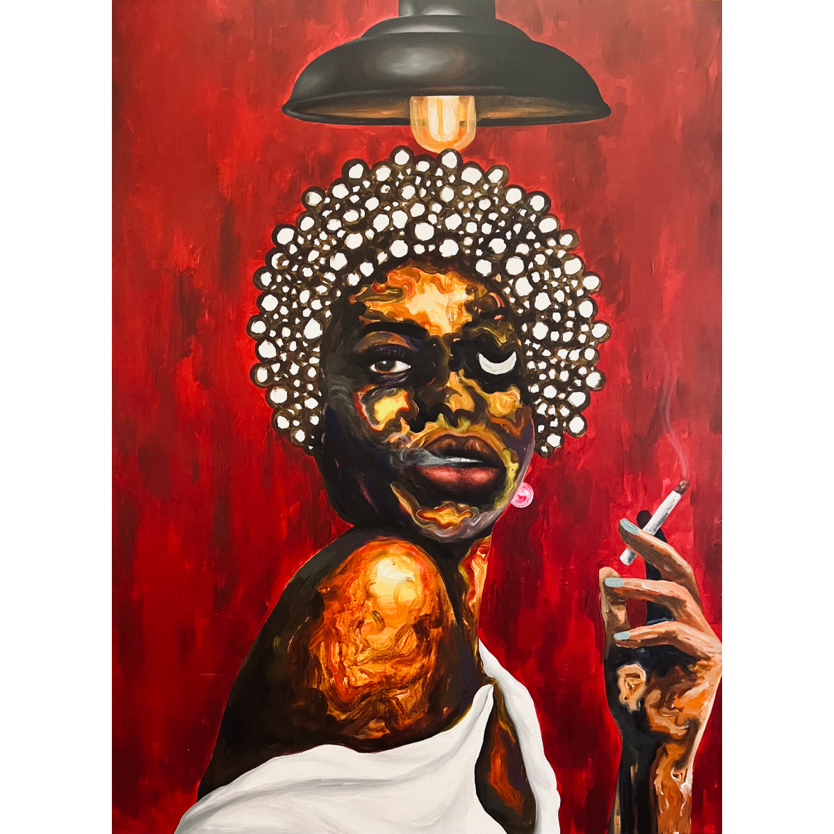 Pabi Daniel | Higher Than the Empire State I, 2025 | Alkrilas, drobė, 112x82.5