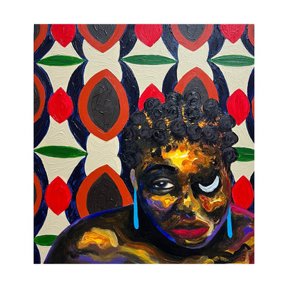 Pabi Daniel | Built in Her Own Faith, 2025 | Akrilas, drobė, 55x50,5