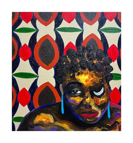 Pabi Daniel | Built in Her Own Faith, 2025 | Akrilas, drobė, 55x50,5