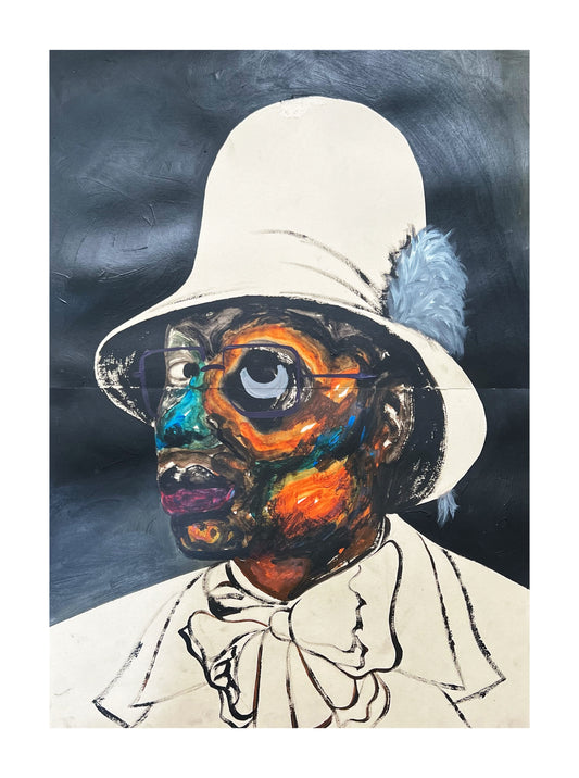 Pabi Daniel | An Image of Billy Porter (Diptych), 2025 | Akrilas, popierius, 58x42 (62,5x45)