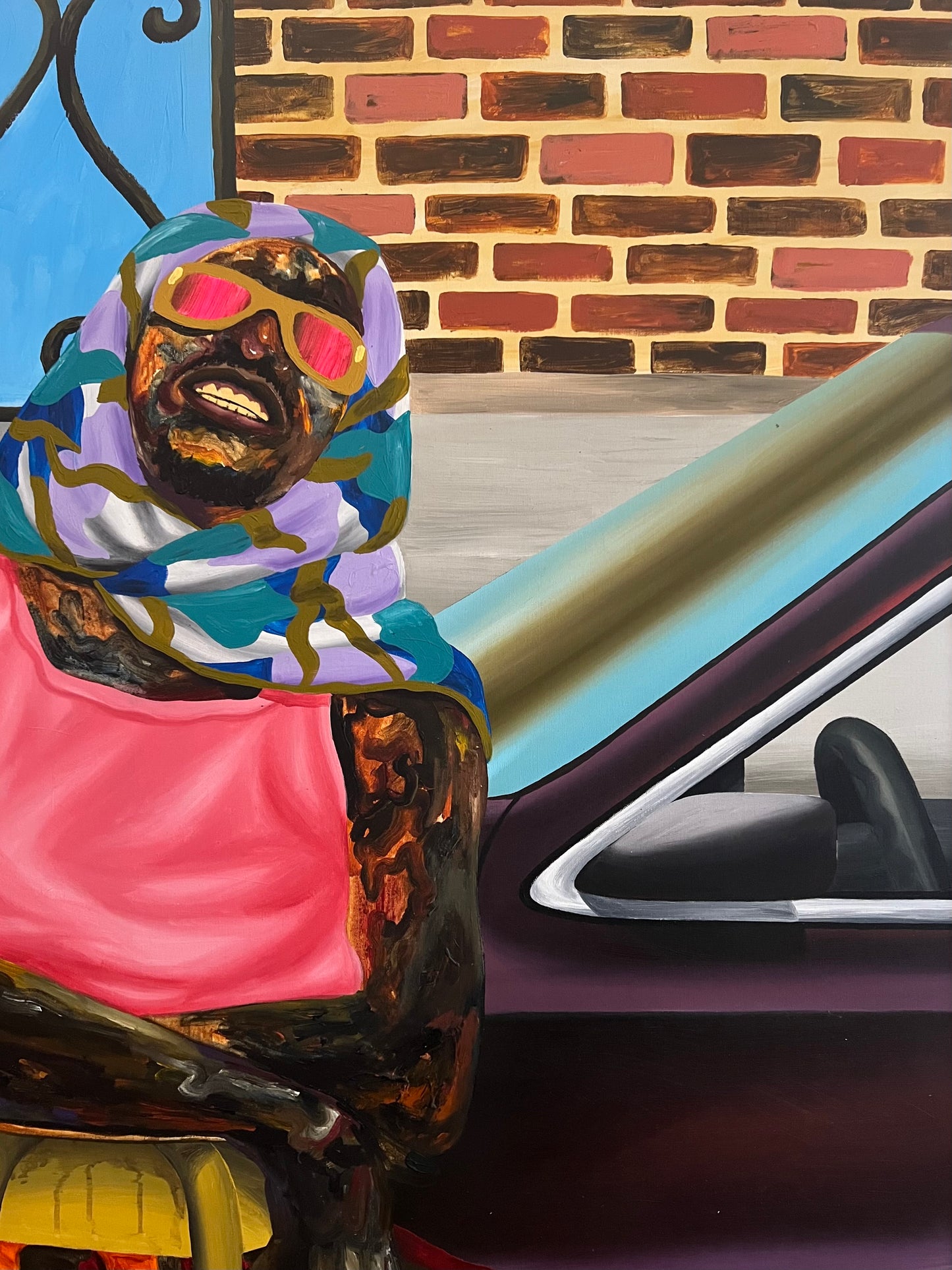 Pabi Daniel | Ankos (We Are All Connected), 2025 | Akrilas, drobė, 128,5x108,5