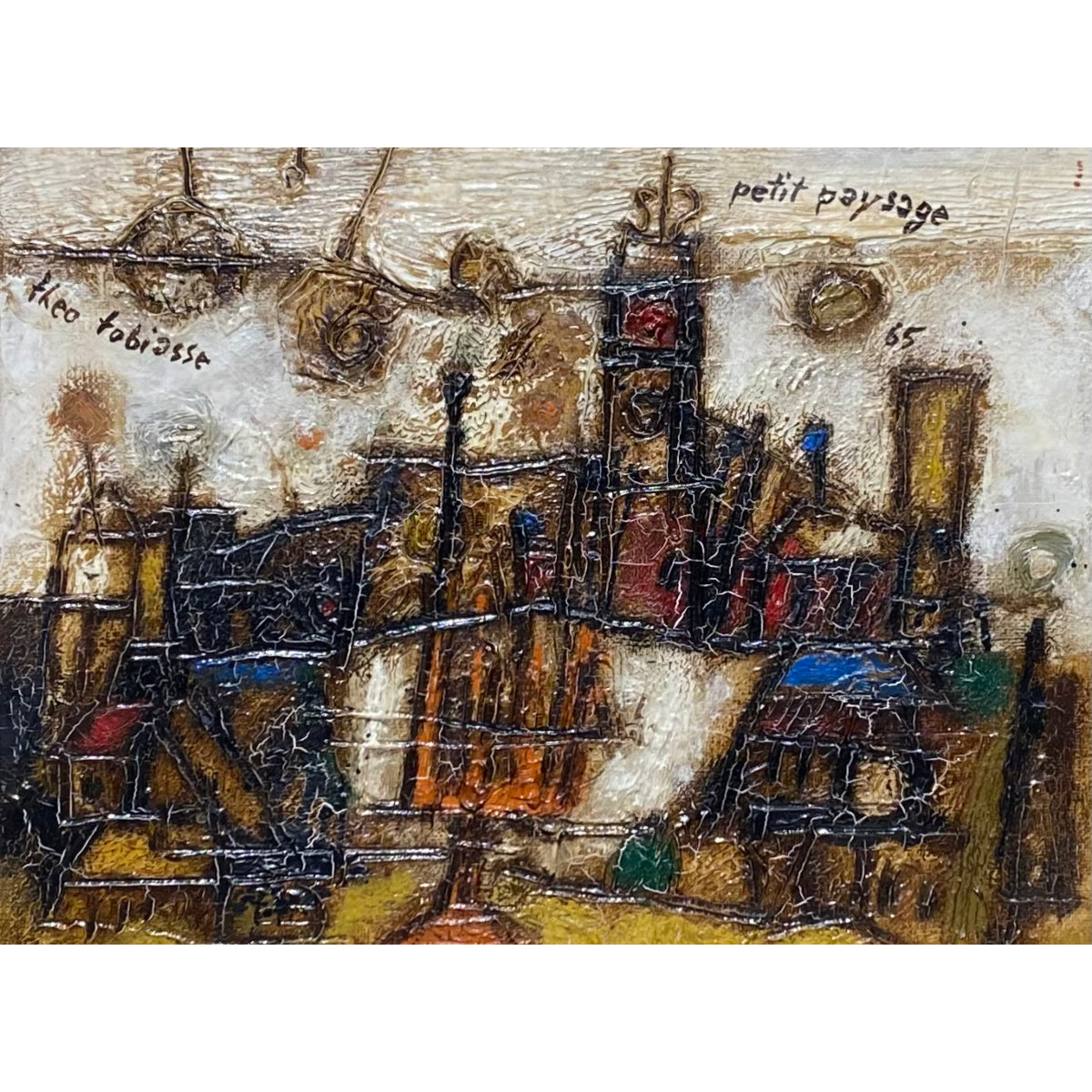 Theo Tobiasse | Petite Paysage / Mažasis peizažas, 1965 | Drobė, aliejus, 19x24 (38x43)
