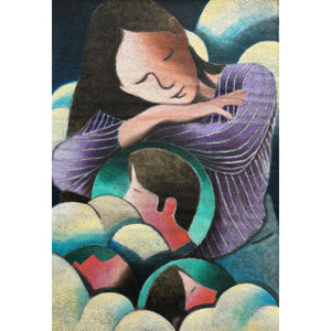 Simon Ko (South Korea / USA) | Float A While, 2021 | Acrylic on canvas, 117x81