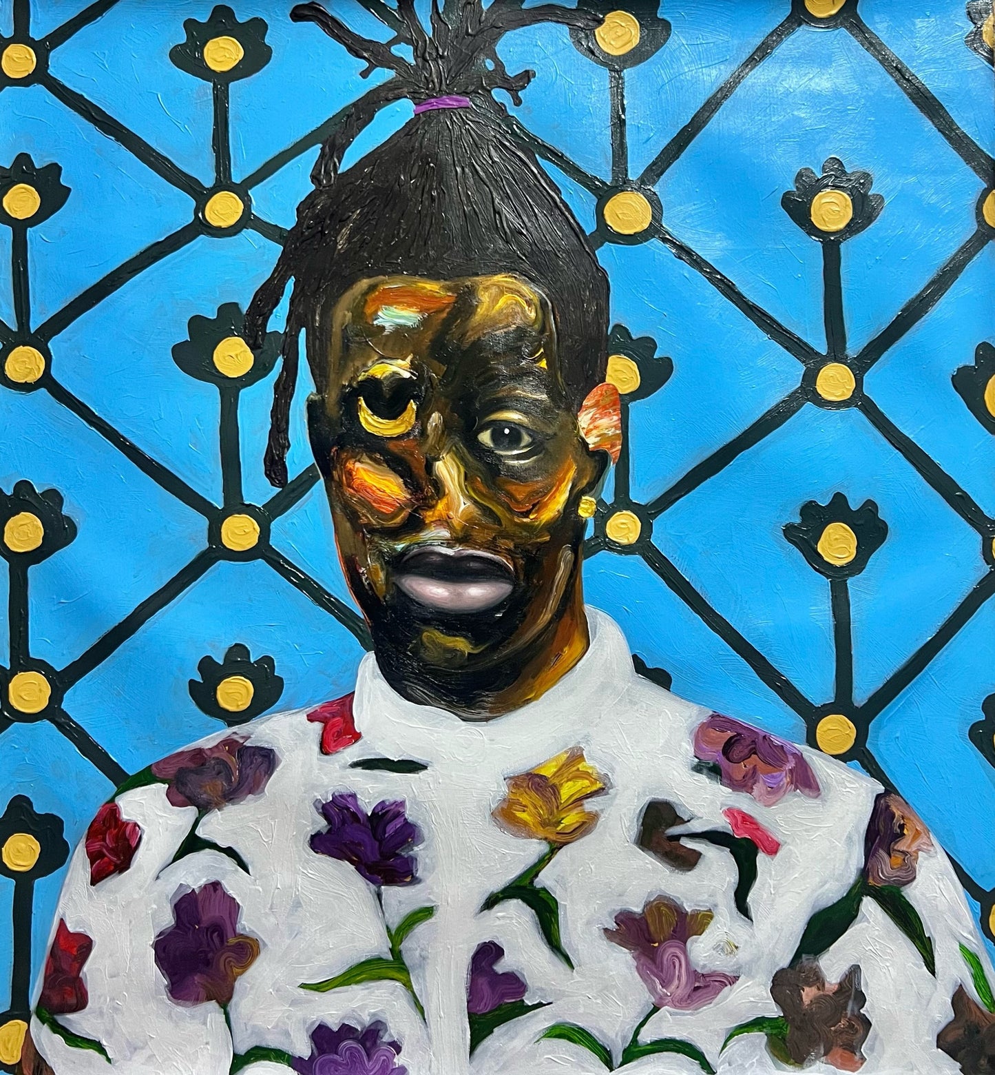 Pabi Daniel | Untitled, 2025 | Acrylic on canvas, 84x79 (88x82)