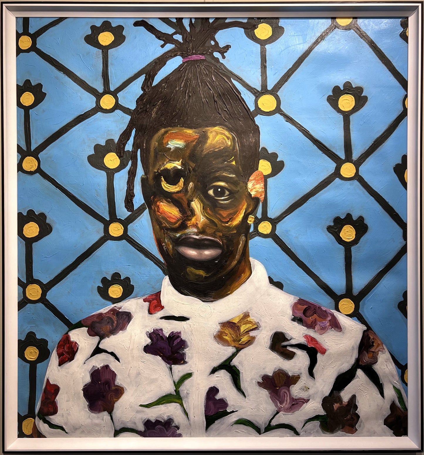 Pabi Daniel | Untitled, 2025 | Acrylic on canvas, 84x79 (88x82)