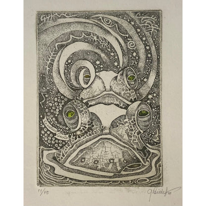 Gražina Didelytė | Ex eroticis Geerth, 1998 | Ofortas, 11/75, 9,5x6,6 (21x16)