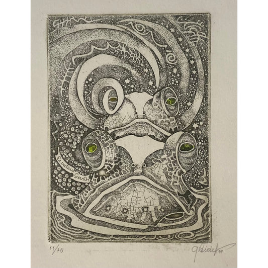 Gražina Didelytė | Ex eroticis Geerth, 1998 | Ofortas, 11/75, 9,5x6,6 (21x16)