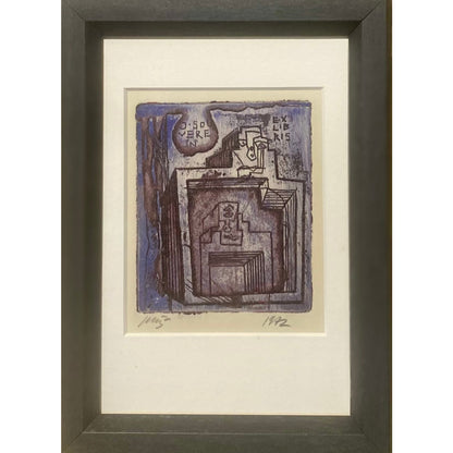 Vincas Kisarauskas | Ex Libris J. Souverein, 1972 | Etching, 9,6x8 (21x15.5)