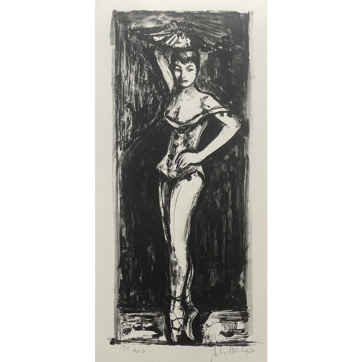 Arbit Blatas | Zizi, 1961 | Litografija, 51x22 (68x53)