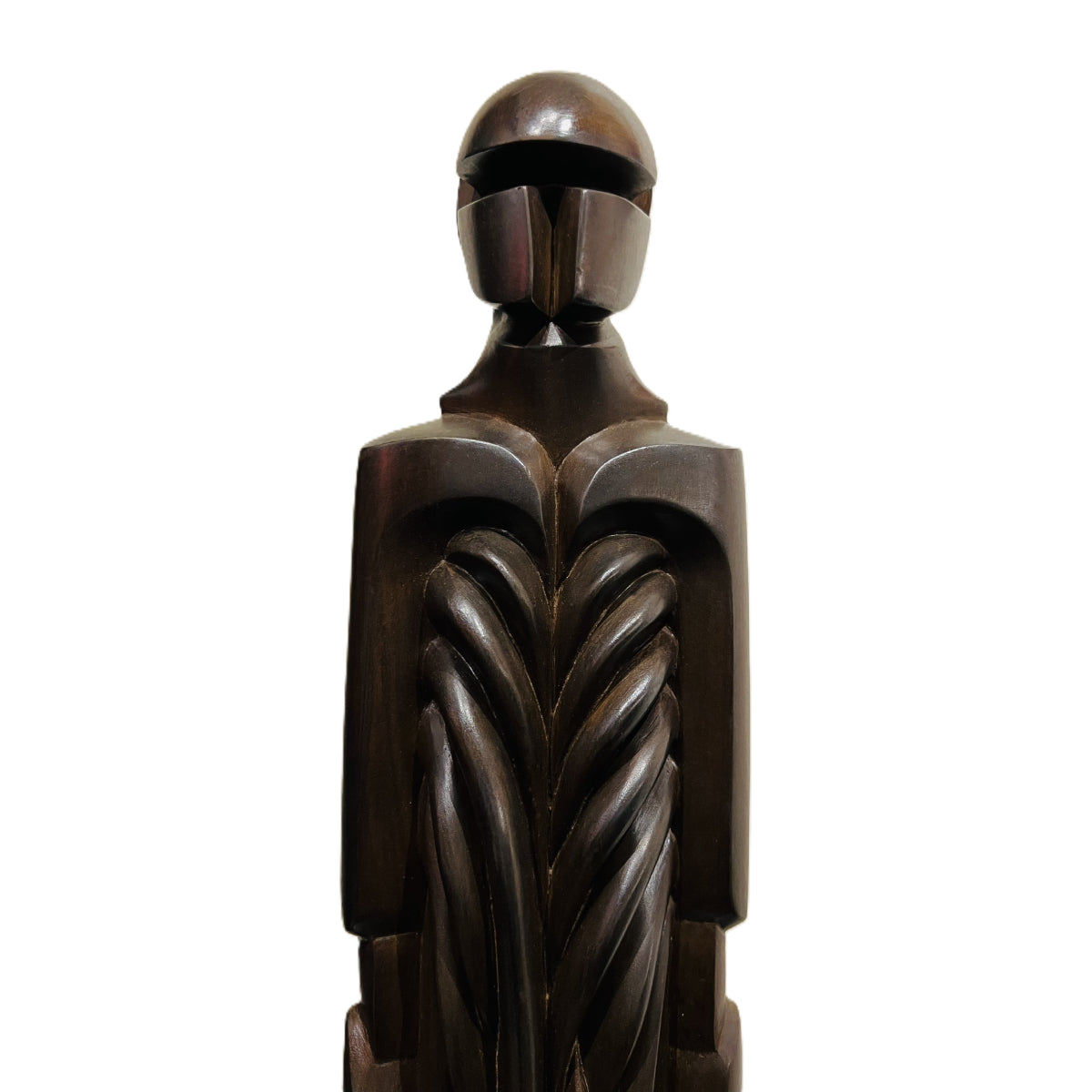 Pierre Dedieu (1928-2013, France) | Grande figure drapée | Wood, 64.5x11x7
