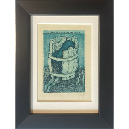Stasys Eidrigevičius | Ekslibrisas Joris de Belder | Ofortas, 8,5x5,6 (17x13)