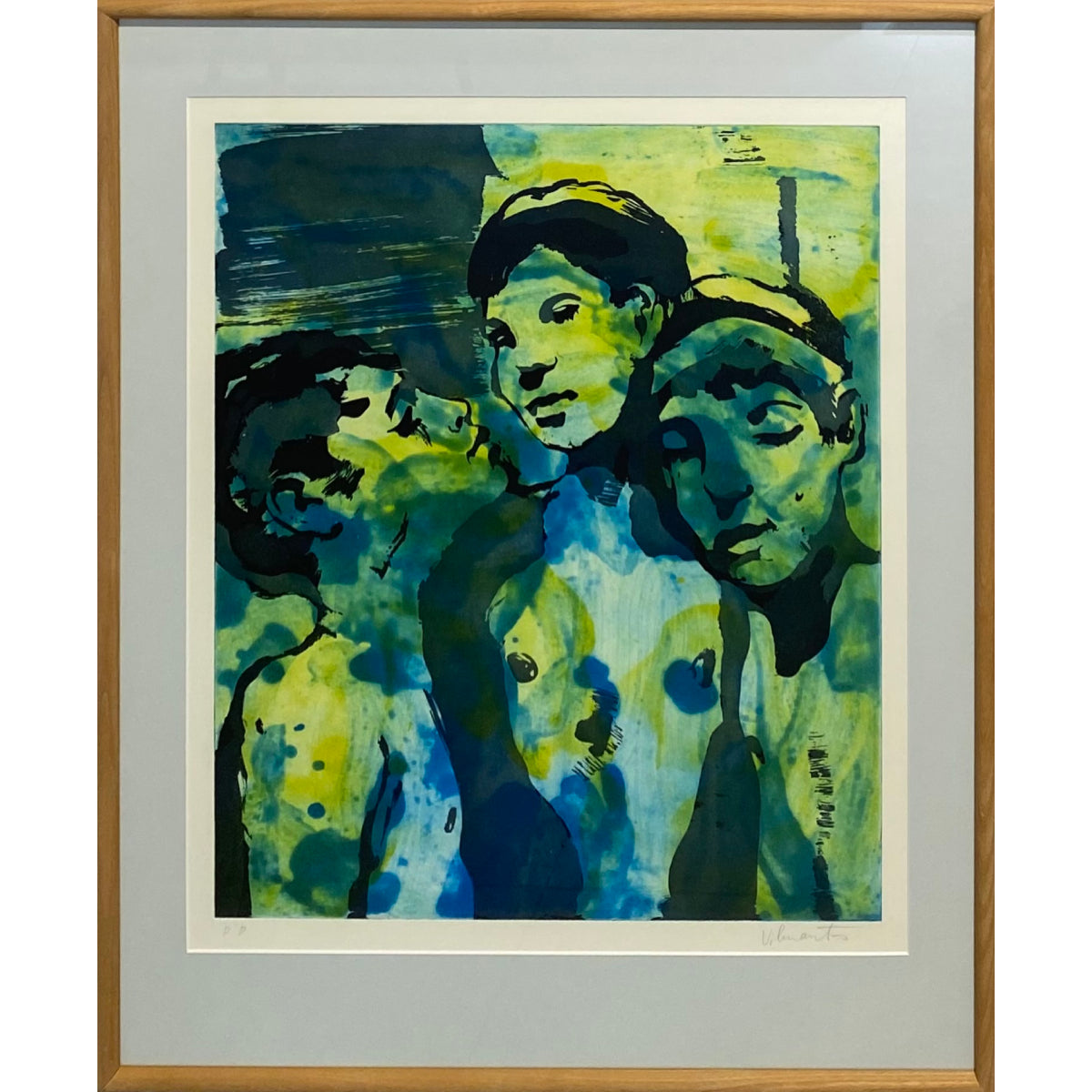 Vilmantas Marcinkevičius | Judo bučinys II, 2008  | Litografija, 59,5x49,5 (82x67)