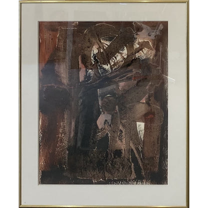 Pranas Lapė | Composition with Sand IV, 1985–1995 | Paper, mixed media, sand,, 61x49 (76.5x63.5)