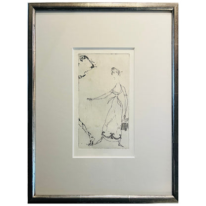 Žibuntas Mikšys |  Le Danseuse / Šokėja, 1967 | Ofortas, akvatinta, pop., 18x9,5 (37,5x28,5)