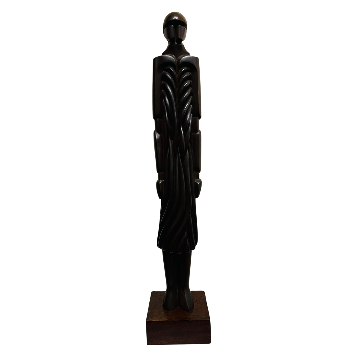 Pierre Dedieu (1928-2013, France) | Grande figure drapée | Wood, 64.5x11x7